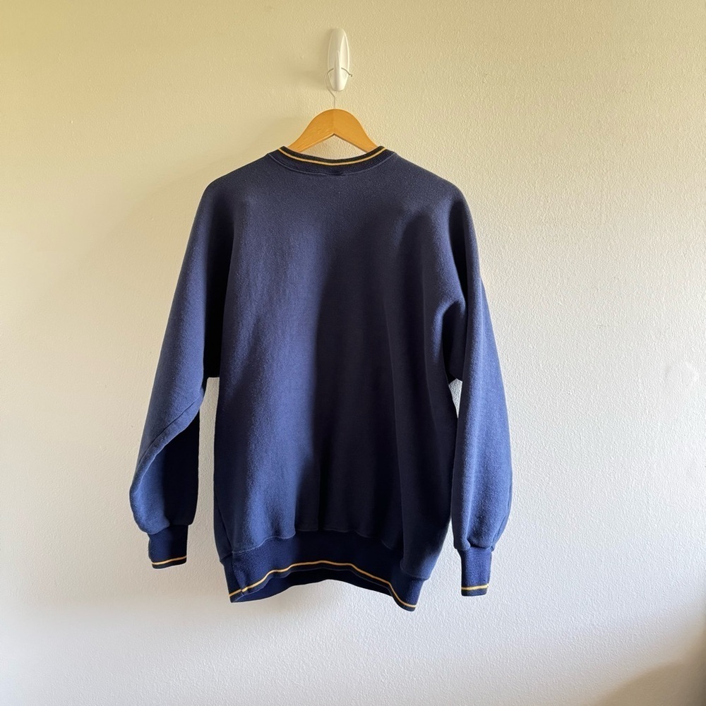 Vintage Legends Bruins Navy and Gold Paw Sweater size Large Bold - Picture 7 of 9